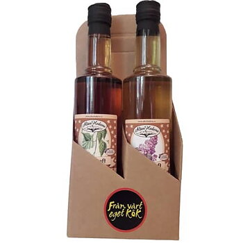 Saft-låda, present med syren o björksaft
