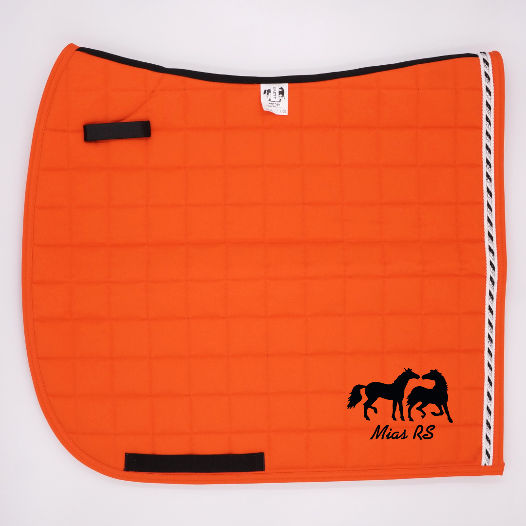 Dressyrschabrak Orange D4, pärlemor/3svartsilver - 2