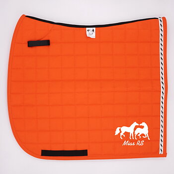 Dressyrschabrak Orange D4, pärlemor/3svartsilver