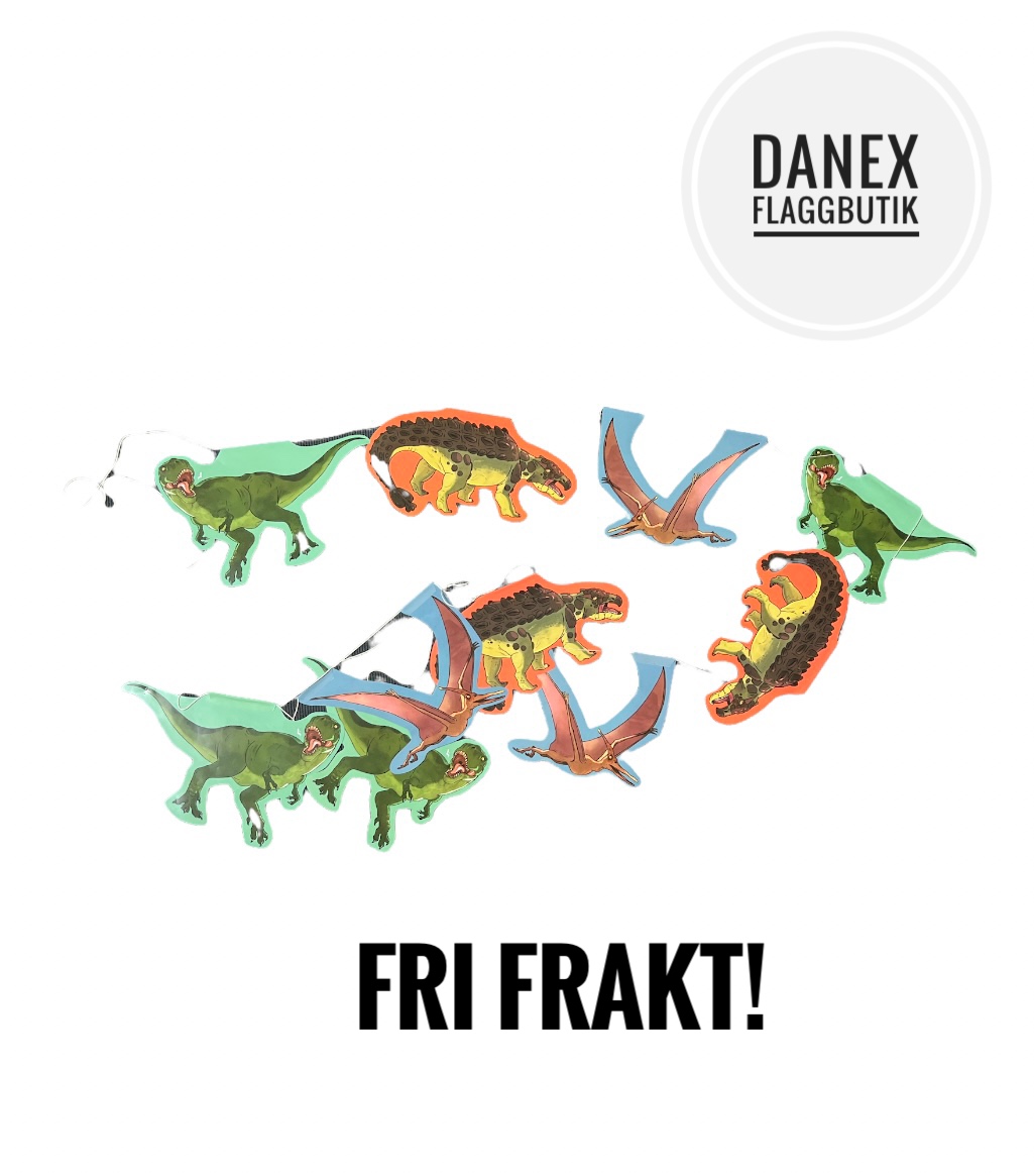 Flaggspel Dinosaurier 