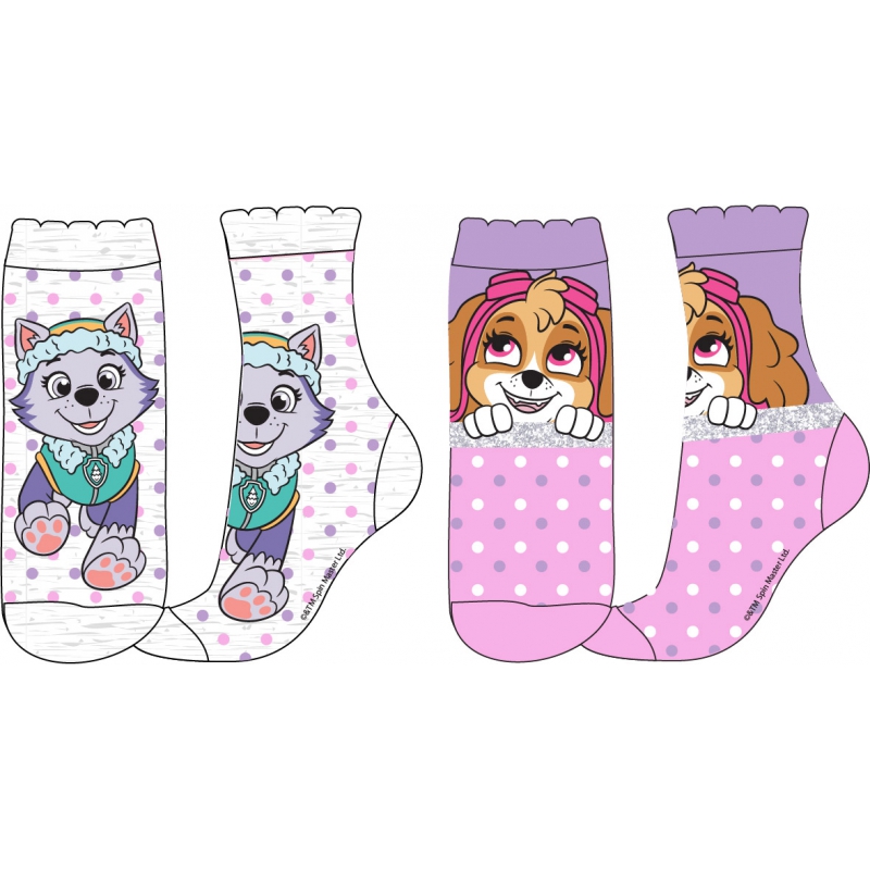 Paw Patrol Strumpor Skye 2-pack