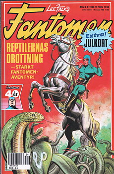 Fantomen nr 24 1990, med Julkort, begagnad