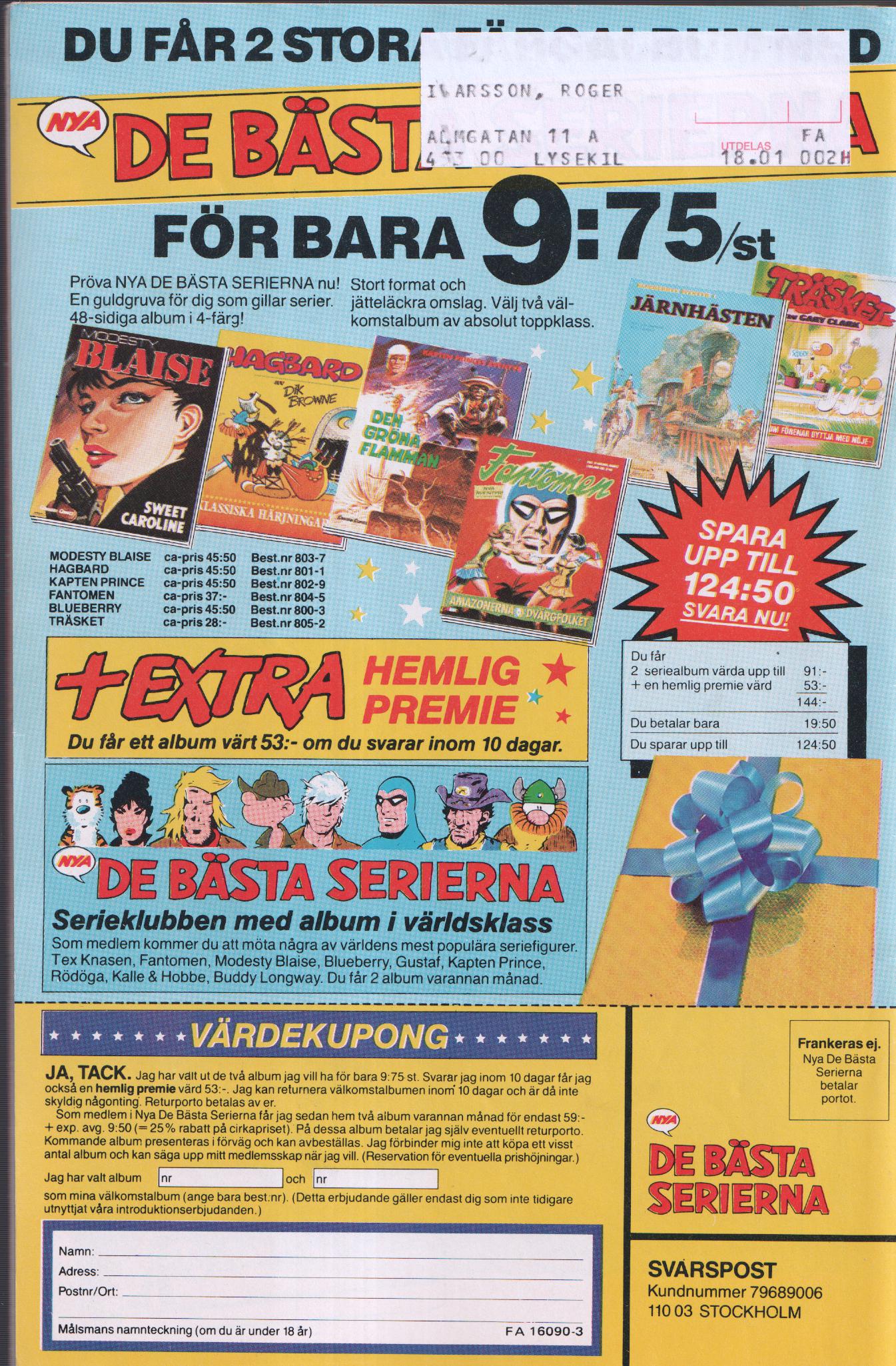 Fantomen nr 2 1990, begagnad - 2