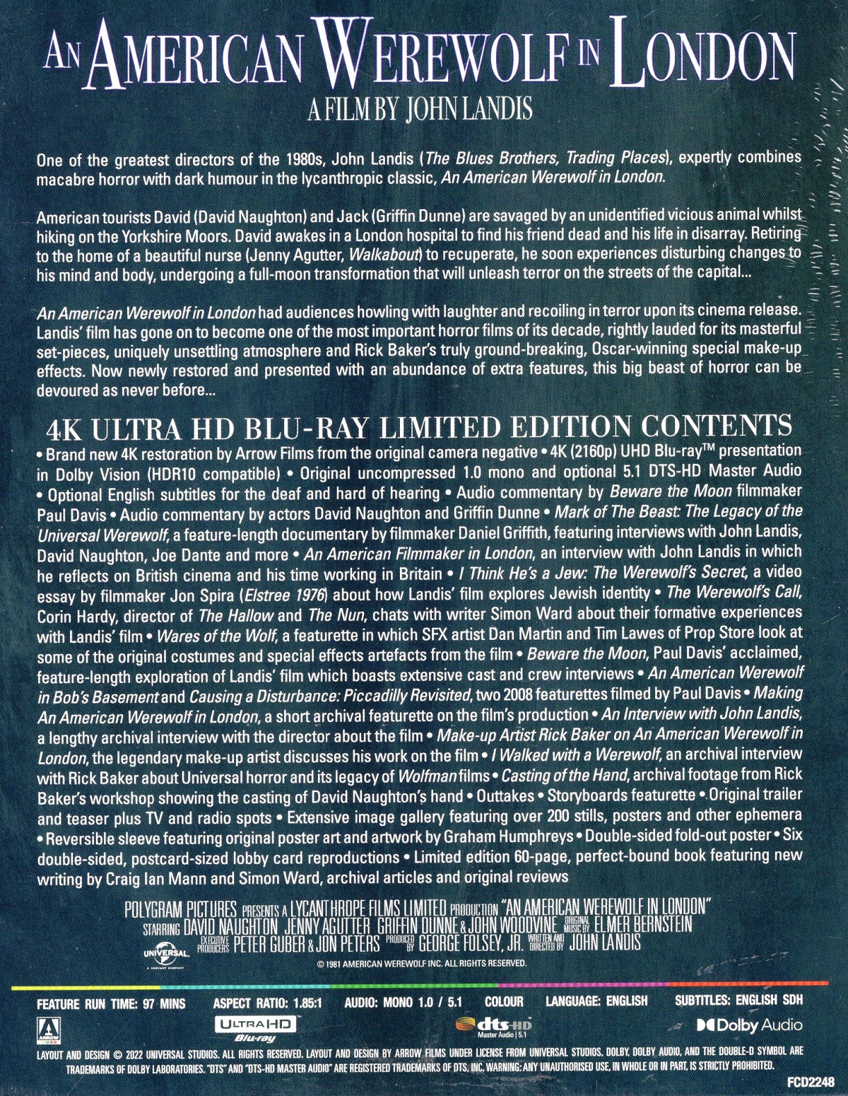 An American Werewolf In London (Limited Edition) (ej svensk text) (4K Ultra HD) - 2