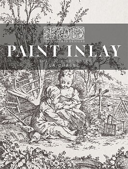 IOD Paint Inlay La Chasse är ett klassiskt romantiskt motiv i Toile de Jouy stil.