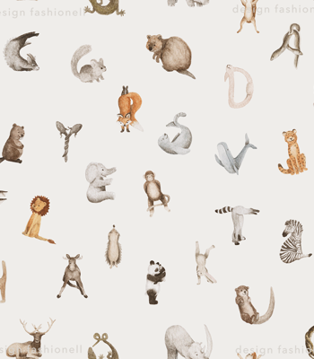 Wrapping paper - Animals ABC
