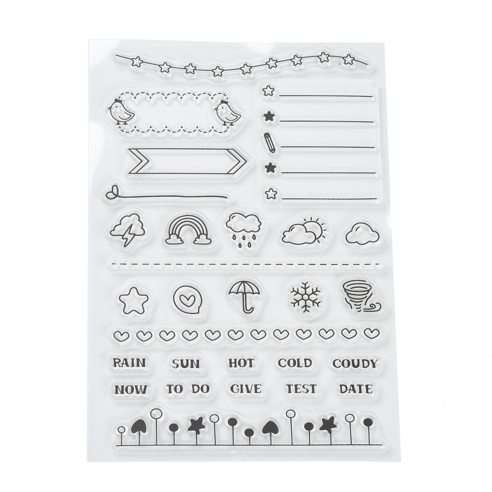 Silicone stamps, clearstamps mixed - 2