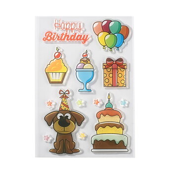 Silicone stamps, clearstamps  Birthday