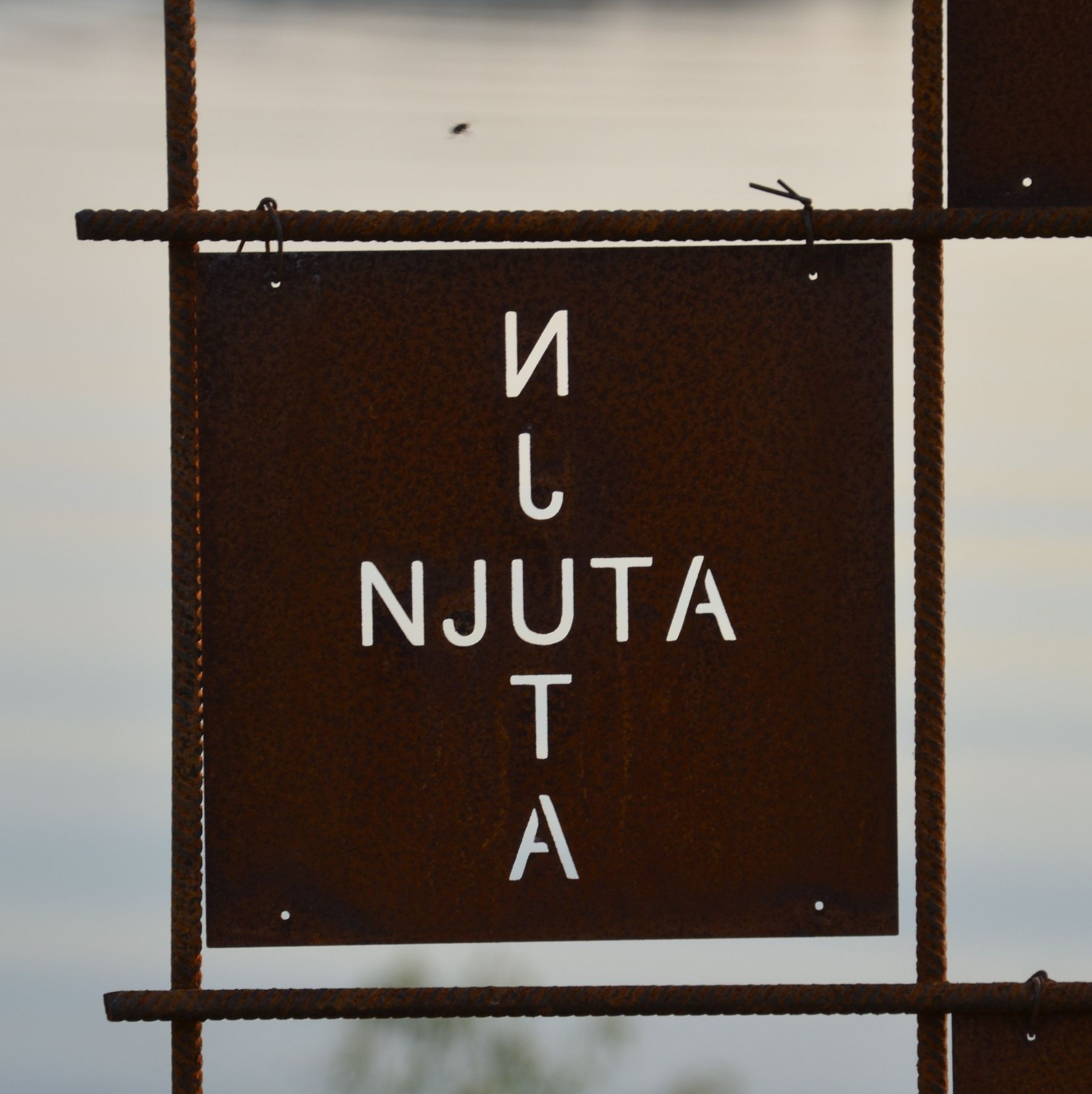 Rostig skylt till armeringsnät NJUTA 14 cm - 3