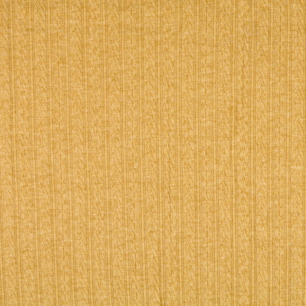 Flätstickad Jersey Gul