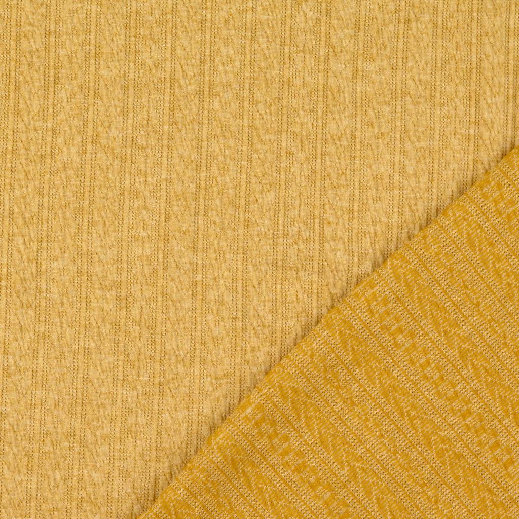 Flätstickad Jersey Gul - 3