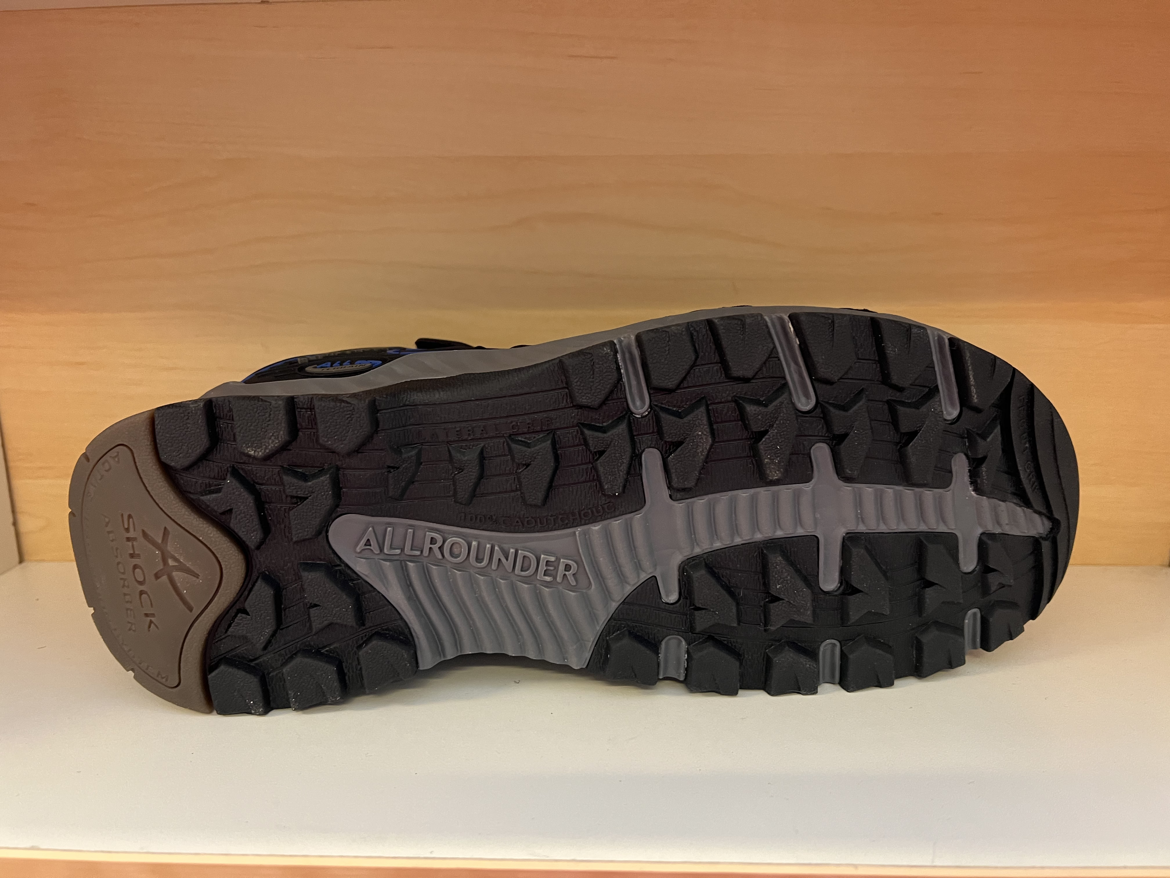 Herr-sandal  ALLROUNDER "HONDURAS".  Svart nubuck, uttagbar innersula (Anatomisk) - 4