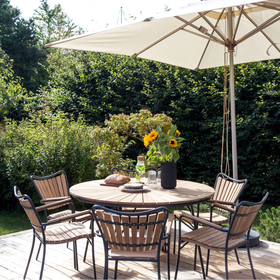 Stol Ellen teak / anthracite metall Cinas - 3