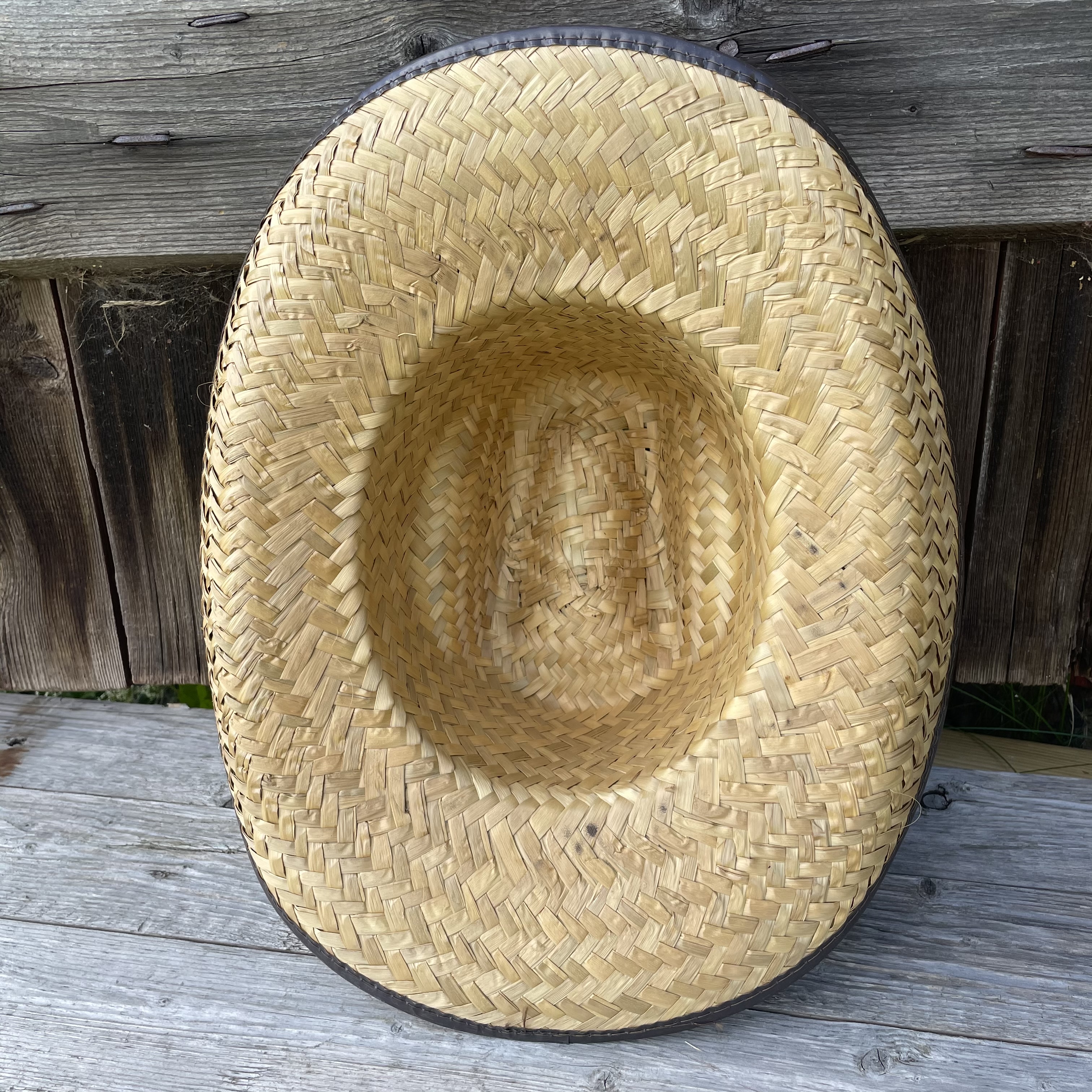 High Crown Palm Leaf Cowboy Hat - 3