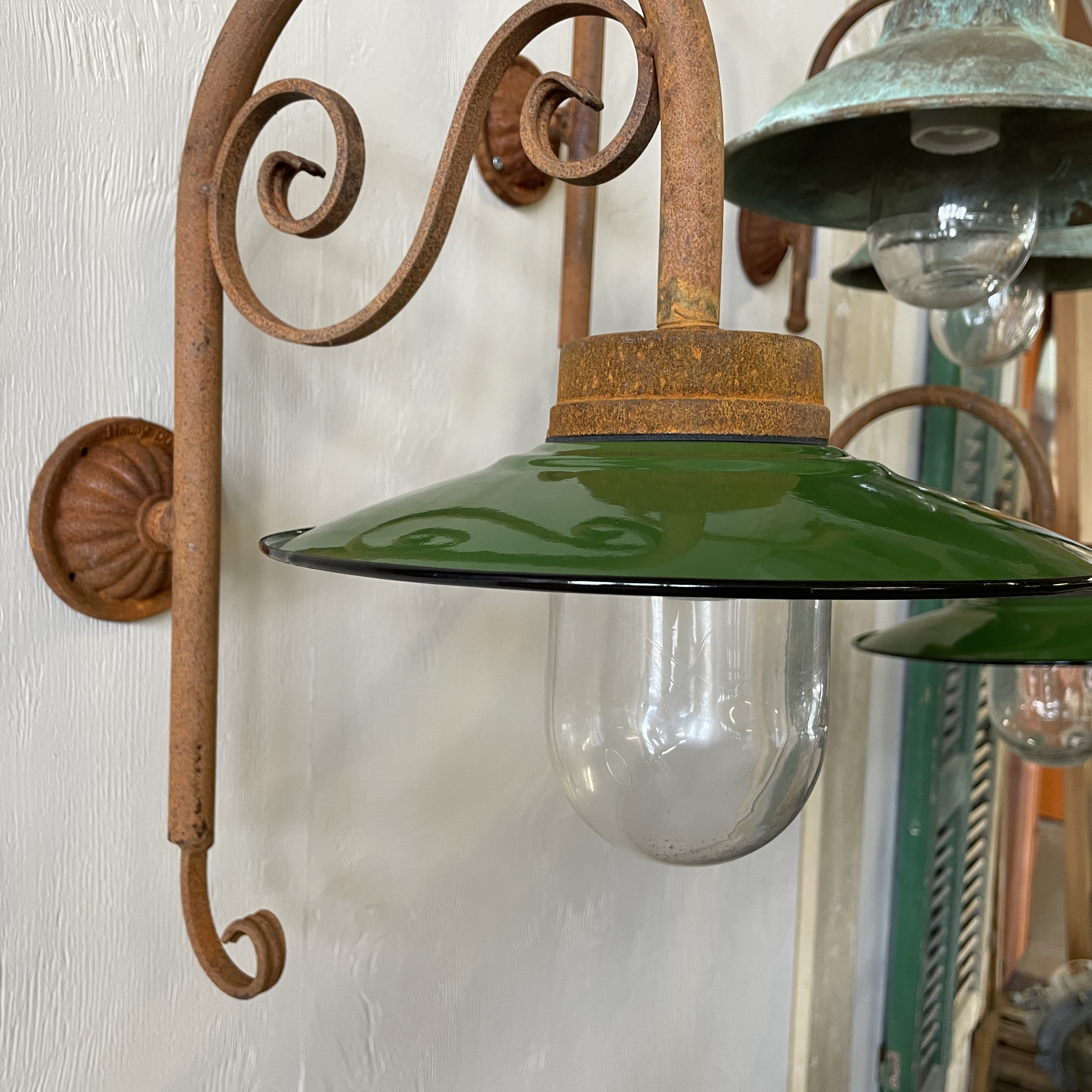 Stallampa Emalj - Packhus Nr. 1904   Ø 28 cm - 5