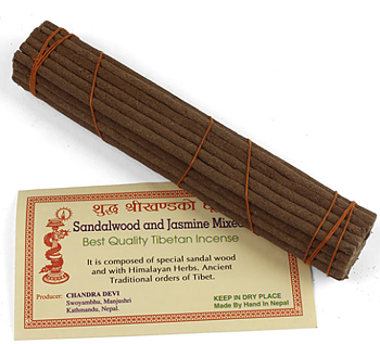 Rökelse Tibetansk - Sandalwood  och Jasmine 