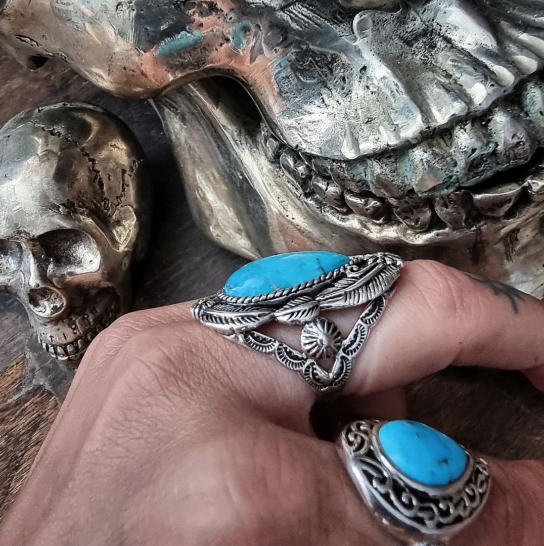 Ring 925 Silver - Turquoise Shield - 2