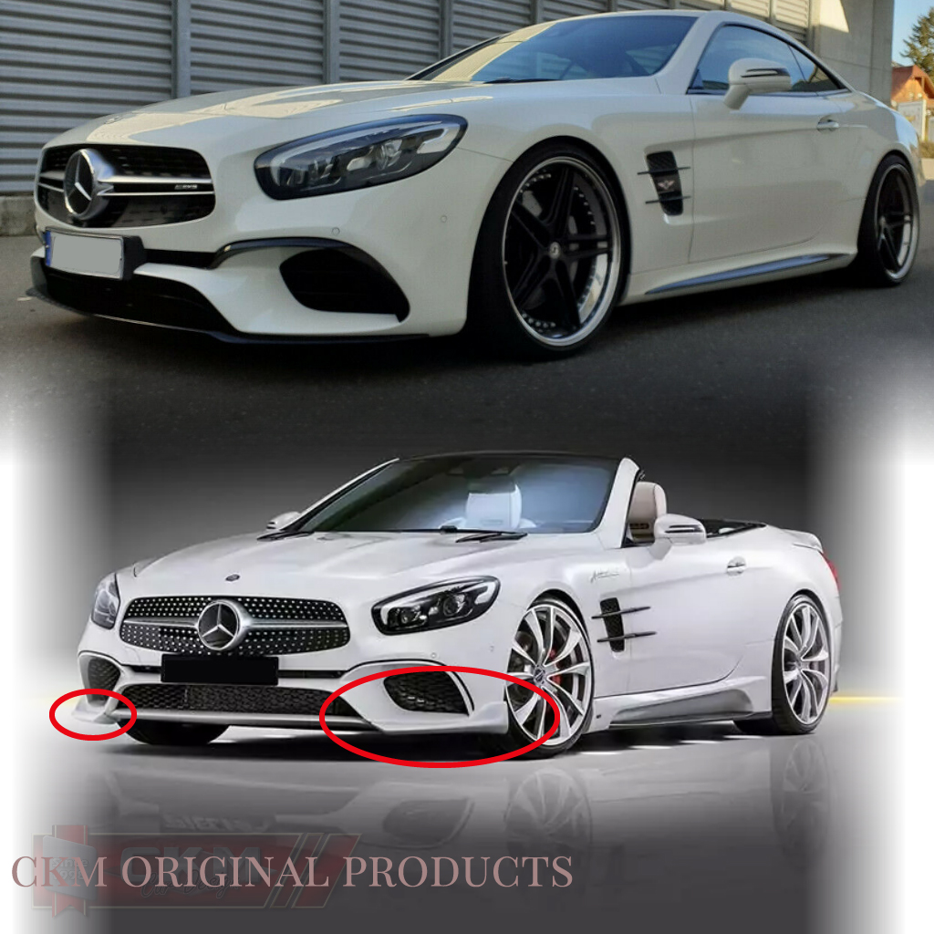 1. Front splitters unpainted 2pcs - 2