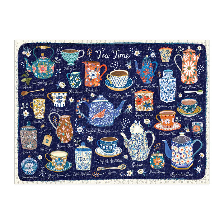 Tea Time 1000 Piece Puzzle with Shaped Pieces - 3