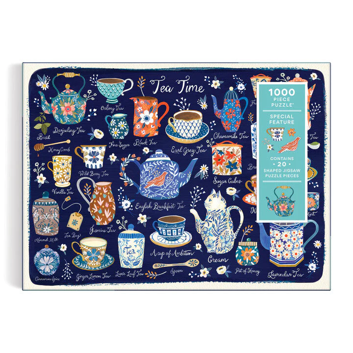 Tea Time 1000 Piece Puzzle with Shaped Pieces - 2