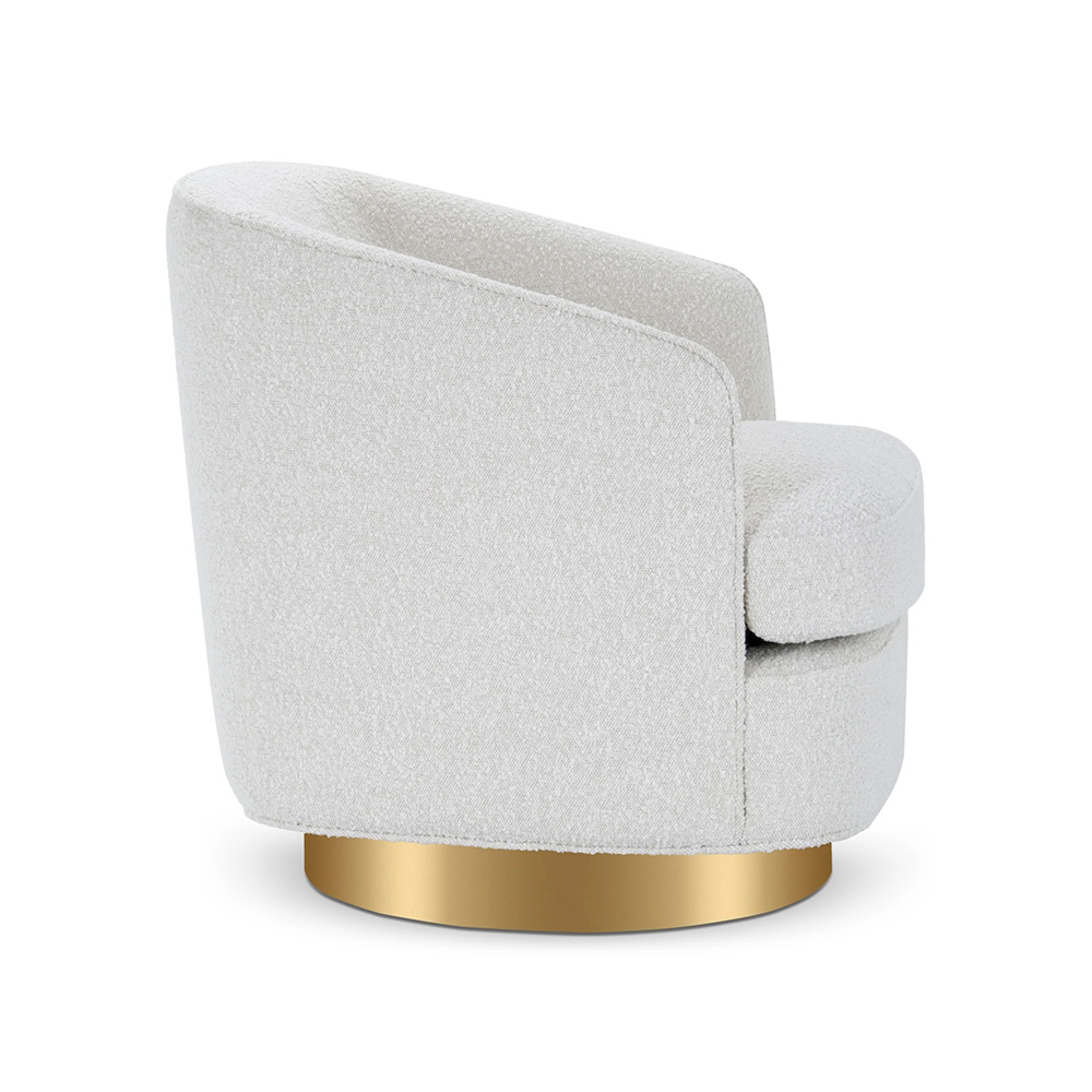 Bolly fåtölj vit bouclé - 4