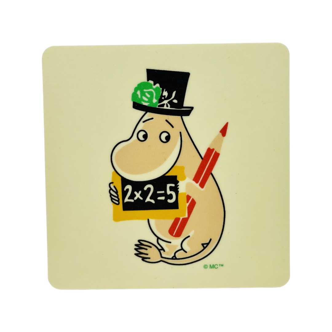Moomin Glass coasters - 50´s Pattern Moominpappa