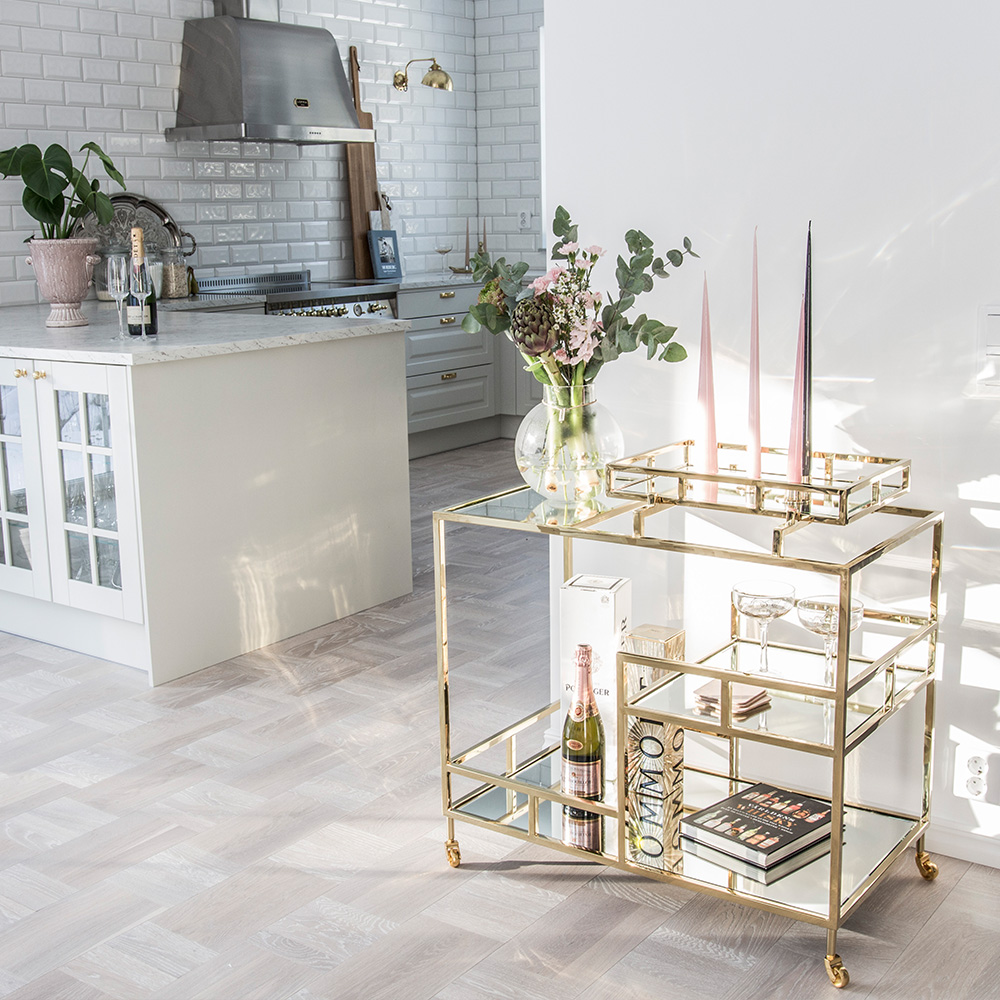 Empire drinkvagn guld - 10