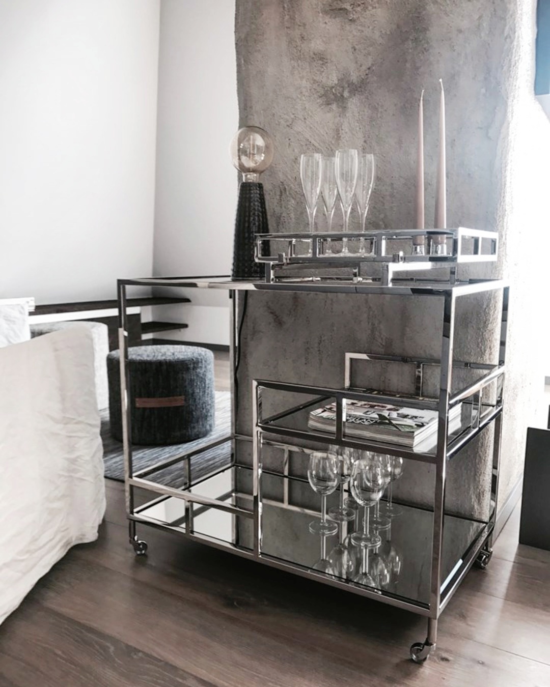 Empire drinkvagn silver - 12