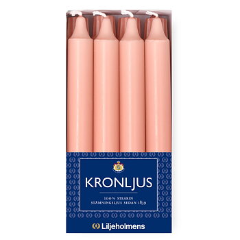 Kronljus 8-p Aprikos