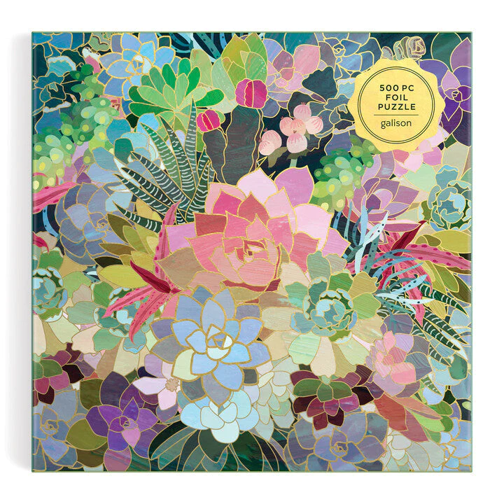 Succulent Mosaic 500 Piece Foil Puzzle - 2