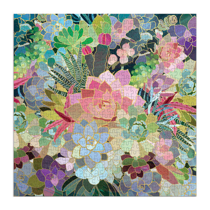 Succulent Mosaic 500 Piece Foil Puzzle - 3