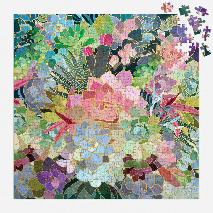 Succulent Mosaic 500 Piece Foil Puzzle - 4