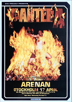 PANTERA - Stockholm  17 Apr Konsertaffisch (2000) 