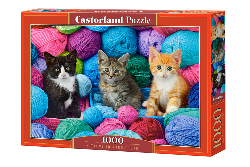 Kittens In  Yarn Store 1000 Bitar Castorland - 2