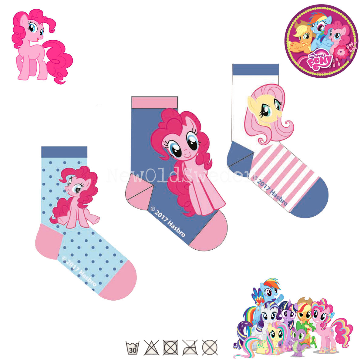 Socka 3-pack MY LITTLE PONY Stl. 31/34 Original - 2500 - 2