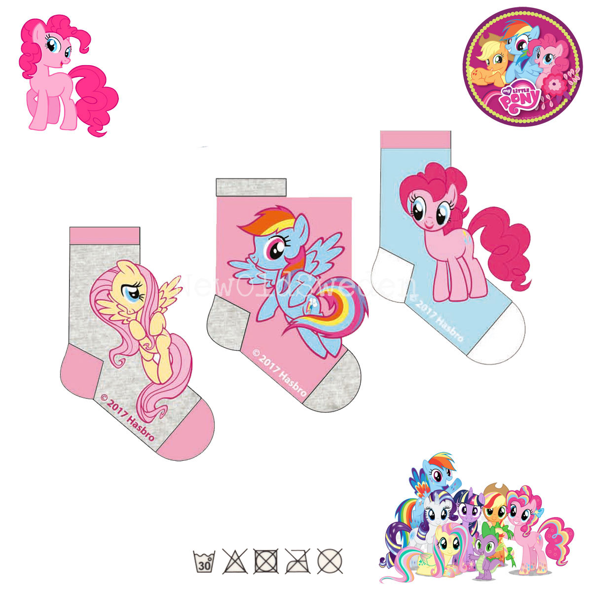 Socka 3-pack MY LITTLE PONY Stl. 31/34 Original - 2500 - 2
