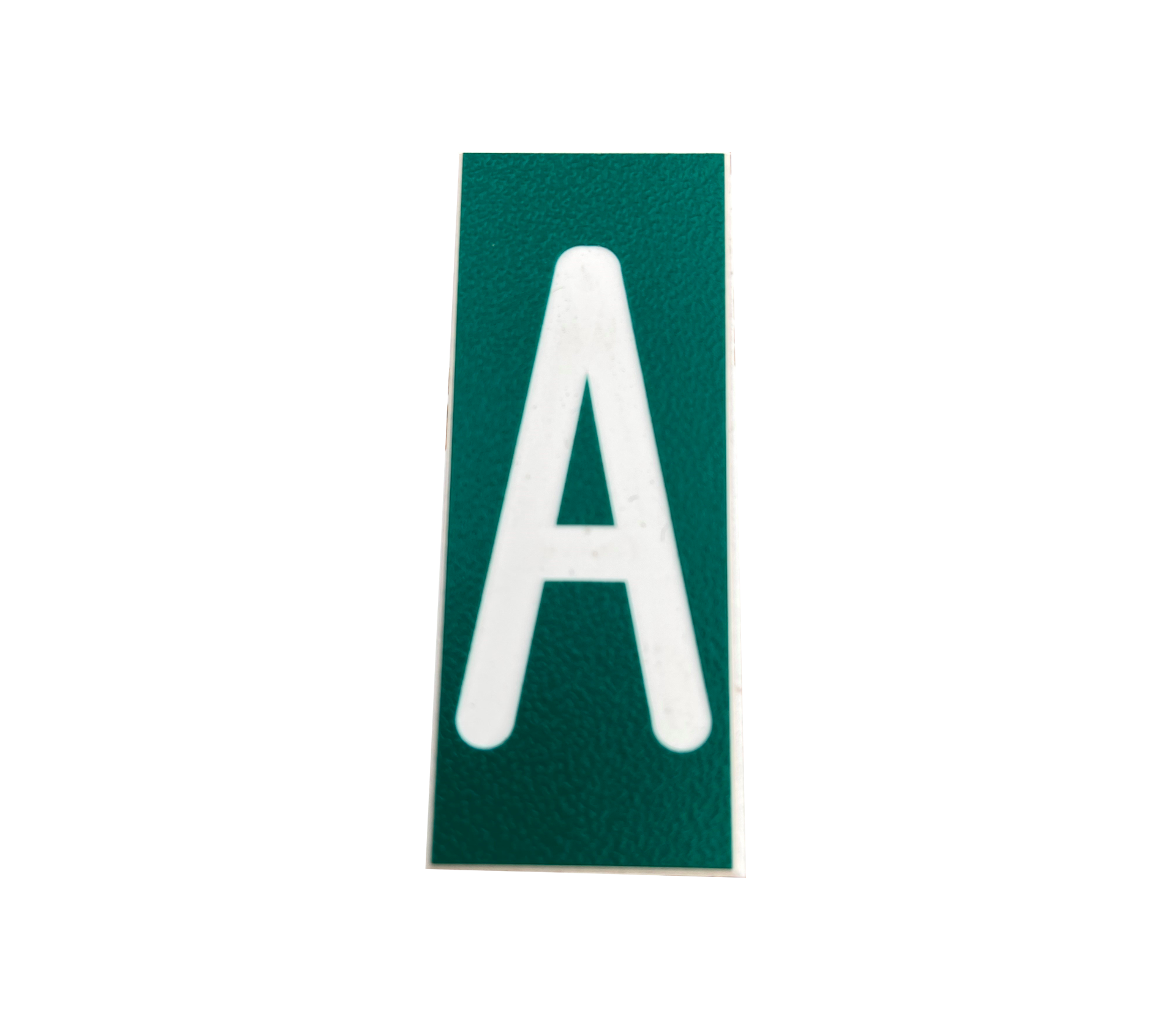 Plastskylt bokstaven A