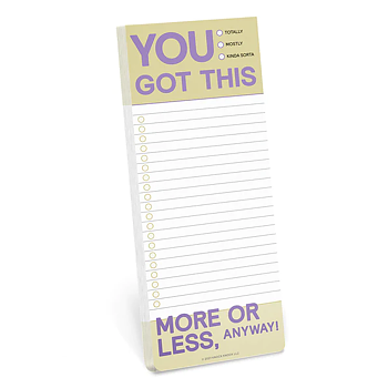 You Got This Make-a-List Pad