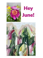 "Hey June!" / tavla akryl orginal
