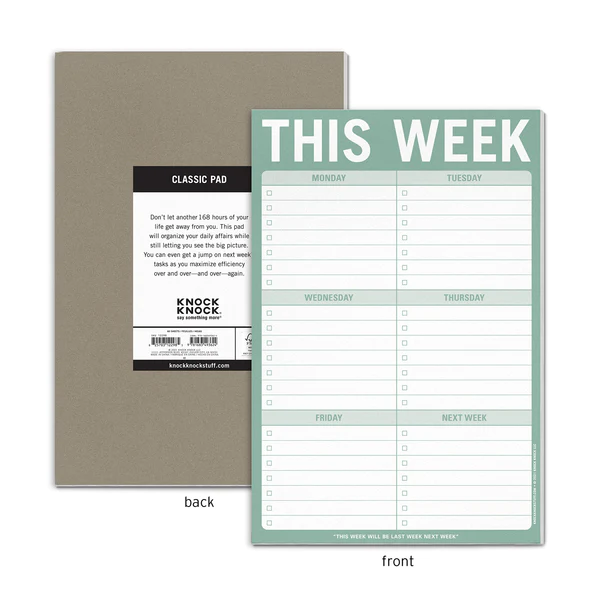 This Week Pad (Sage Green) - 2