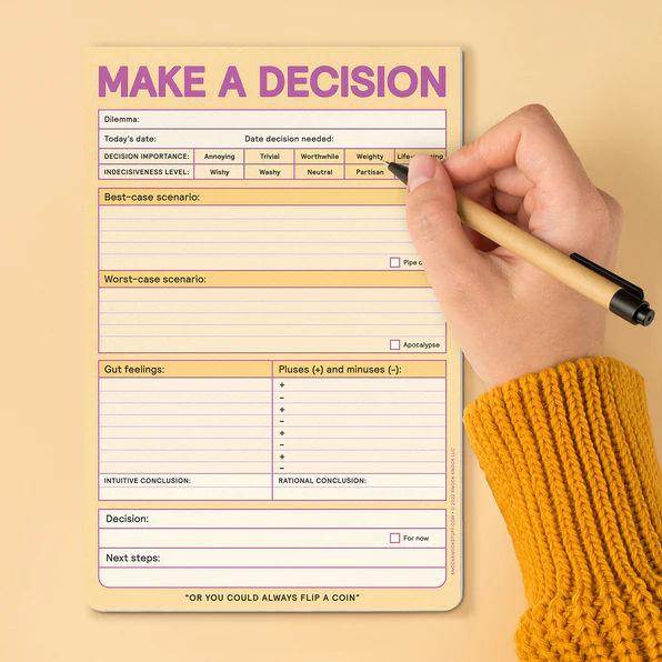 Make a Decision Pad (Pastel Version) - 5
