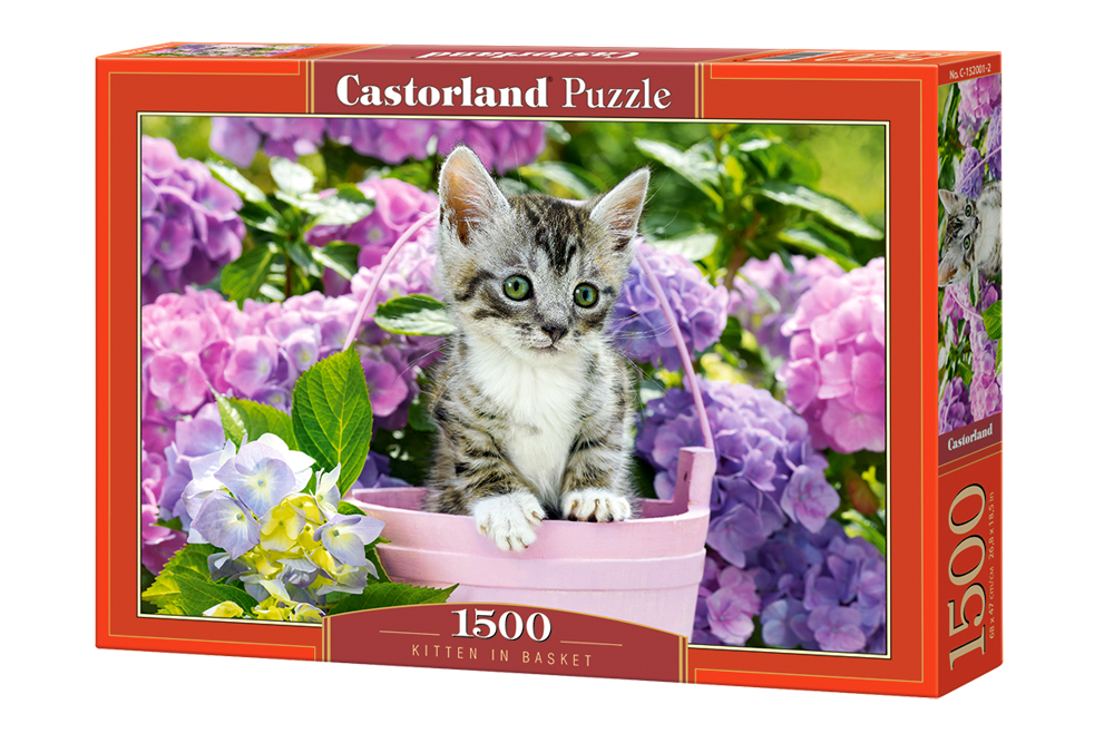 Kitten in Basket 1500 Bitar Castorland - 2