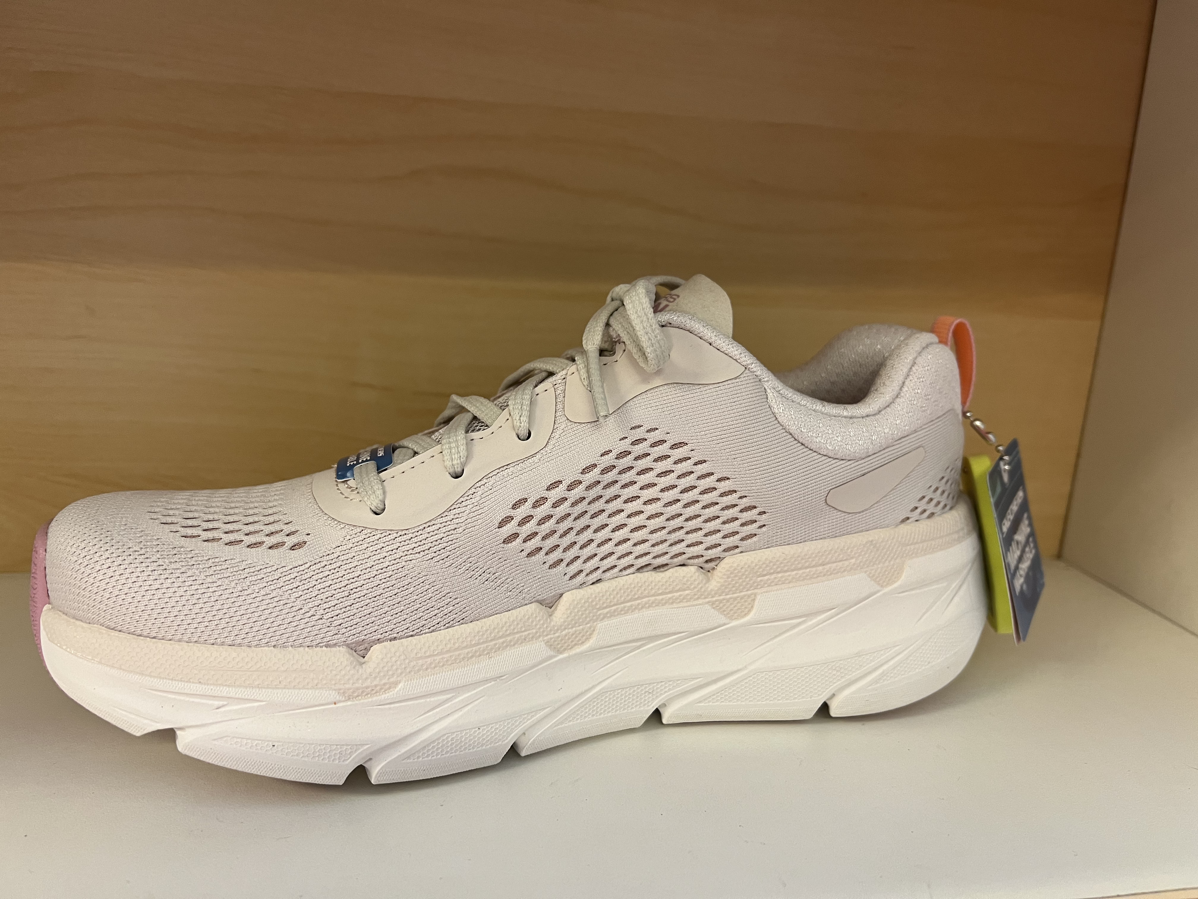 SKECHERS dam-sko  "MAX CUSHIONING" Premier.  Air Cooled innersula. Natur/pink. - 3