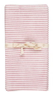 Servetter - STRIPE Fuchsia Rose - Chamois - 4-pack