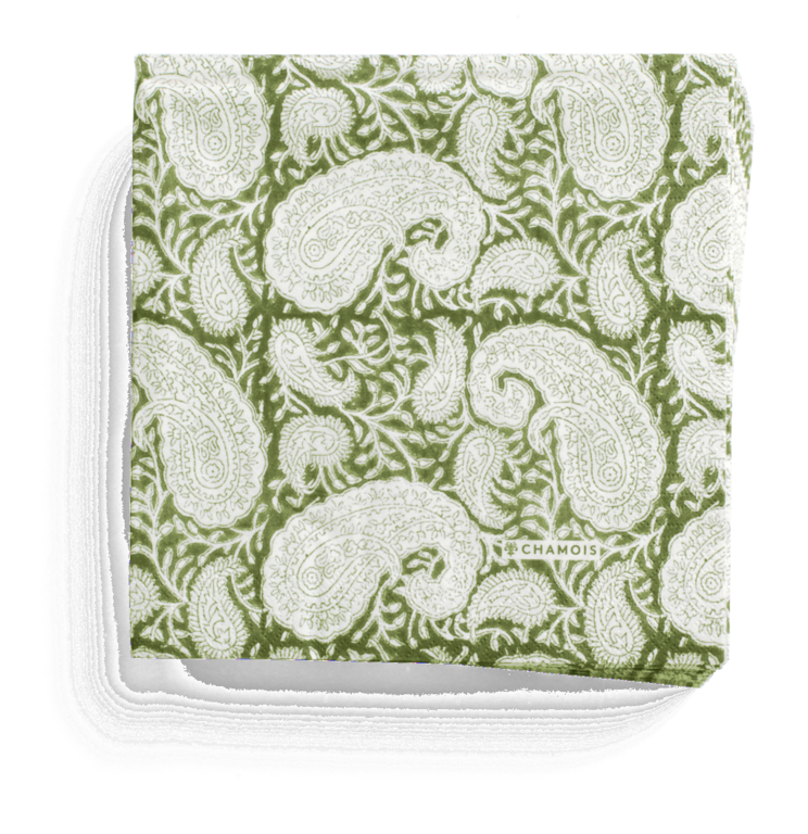 Pappersservetter - BIG PAISLEY - Chamois - 50-pack - 3