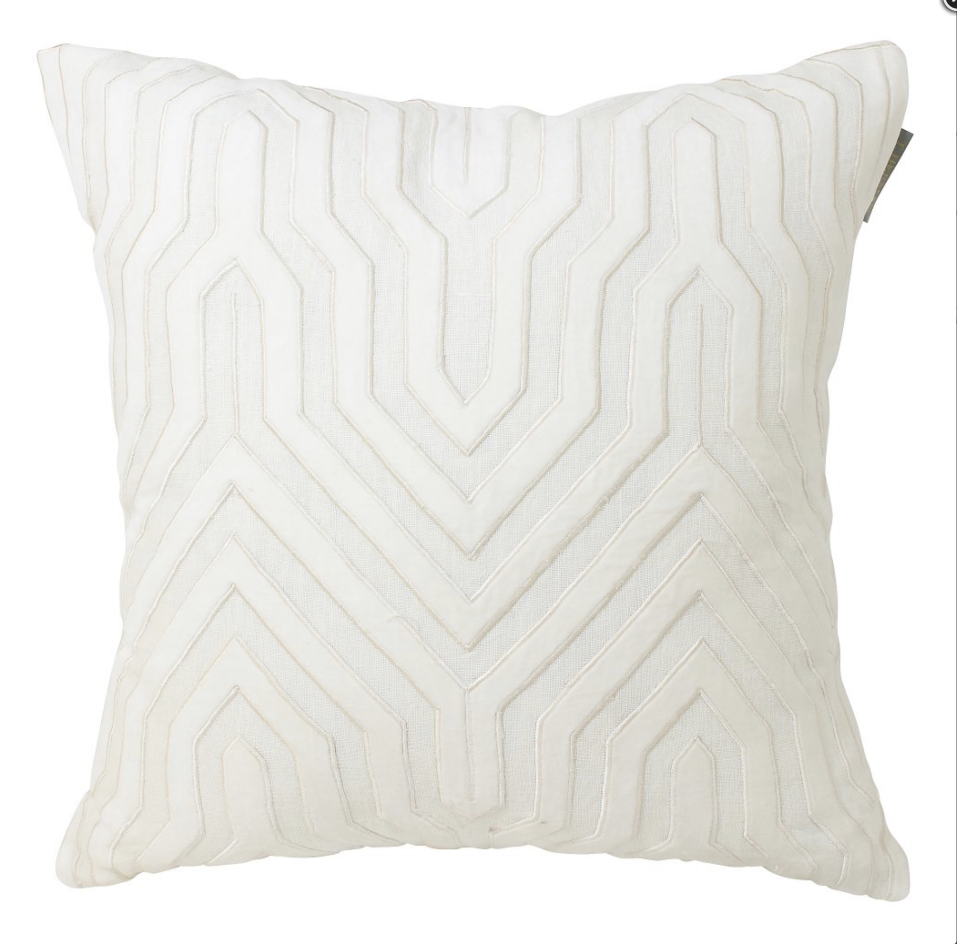 Deco Ivory Kuddfodral Linne-Sammet