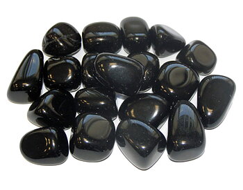 Svart Obsidian, trumlad kristall 2-3cm
