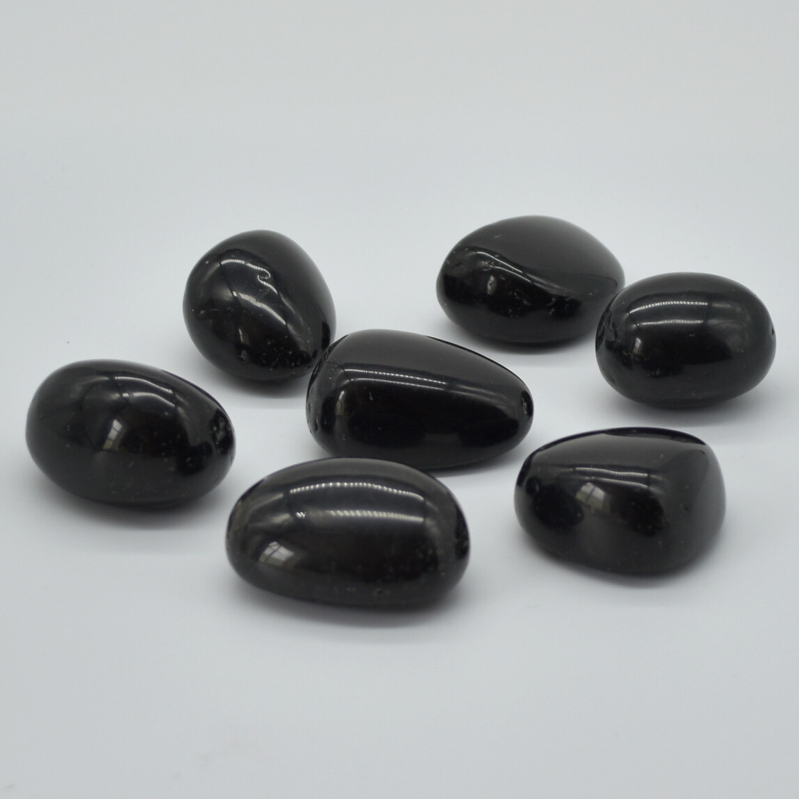 Svart Obsidian, trumlad kristall 2-3cm - 2