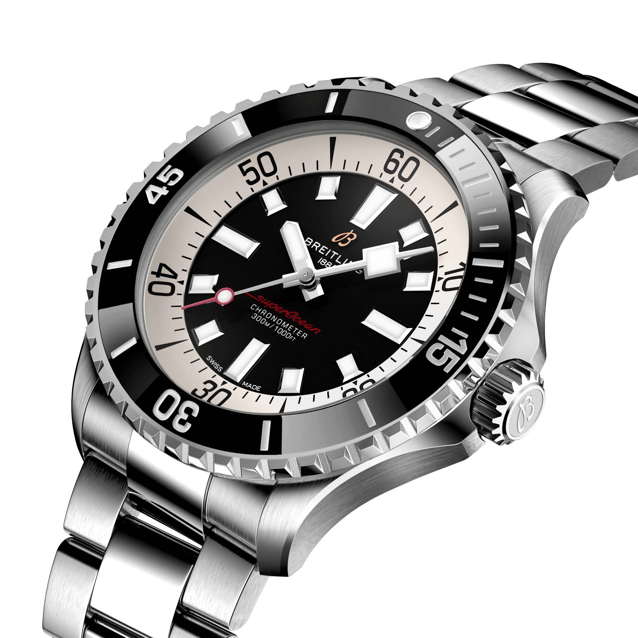 A17378211B1A1 Breitling Superocean Automatic 46 svart länk
