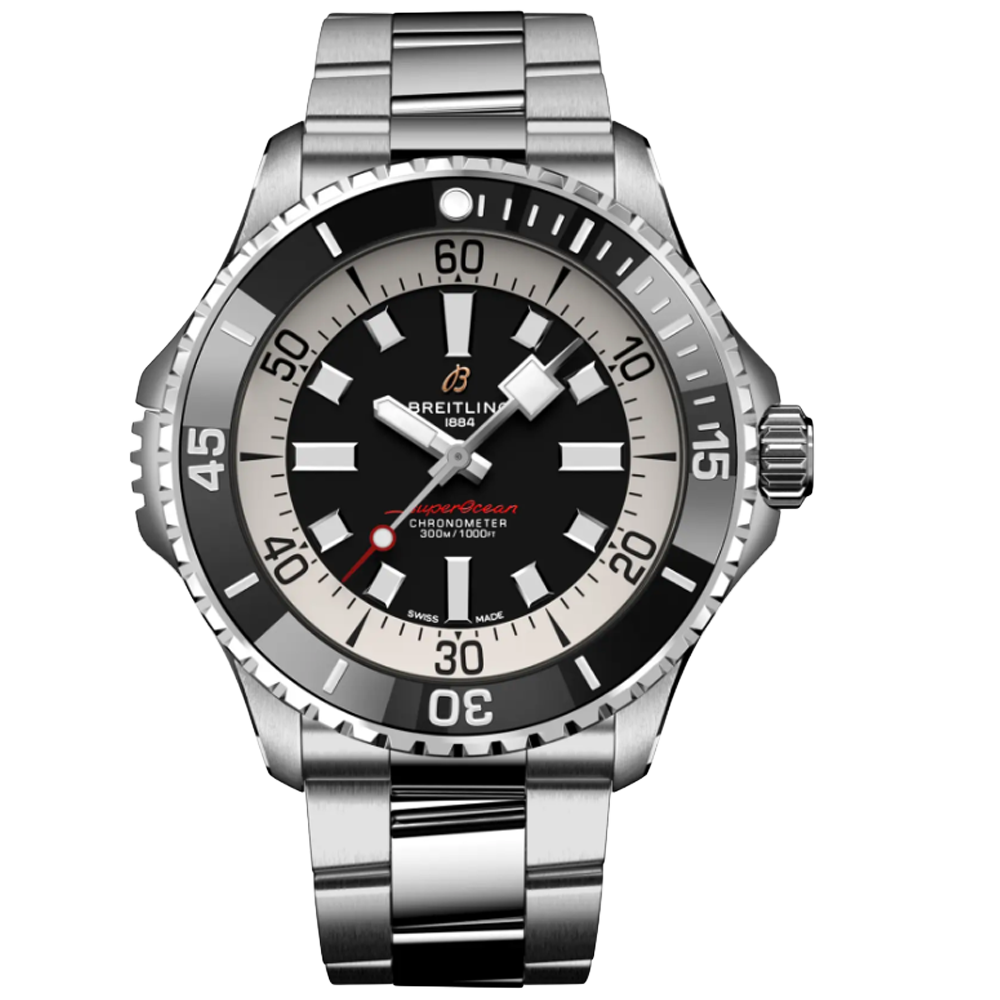 A17378211B1A1 Breitling Superocean Automatic 46 svart länk